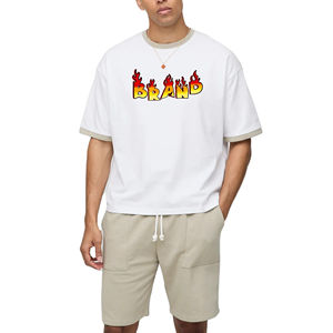 Ensemble de chemises et shorts pour hommes, vêtements de mode respirants, t-shirts et shorts assortis - Product Image 1