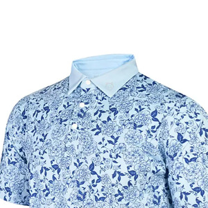Chemise de golf élégante et haut de gamme pour club, tissu extensible anti-humidité 100 % polyester, design personnalisé, fabricant OEM - Product Image 3