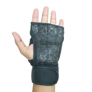 Neoprene Wrist Support Gym Gloves Adjustable Velcro <b>Strap</b> Cross Training Weightlifting Workout Gloves OEM ODM Custom Logo - Product Image 2