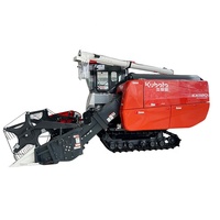Moissonneuse-batteuse à riz Kubota Crawler EX118, qualité agricole, machine de récolte à vendre