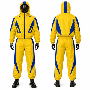 High Quality Windbreaker Tracksuit Custom Logo Zipper Jacket and <b>Trouser</b> 100% Nylon New Design Oversized Tracksuit For Men - Product Image 1