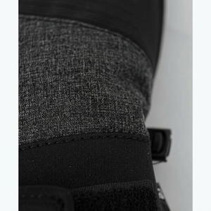 Mitaines de ski isolées noires avec accents vert citron, gants thermiques d'hiver unisexes avec fermeture auto-agrippante - Product Image 5