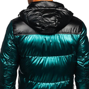 Customized Best Quality Fashion Goose New Collar Style Bubble Man Jackets Streetwear Trending Puffer Jackets Winter Shiny Men's - Product Image 4