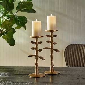 Ensemble de 2 porte-bougie en forme de branche d'arbre pour la décoration de la maison - Product Image 4