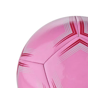 Balón de Fútbol Rosa OEM con Patrones Rojos y Blancos, Talla 5, Cosido a Máquina, Nuevo, para Entrenamiento y Ejercicio - Product Image 4