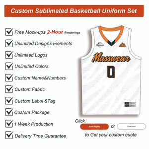 Conjunto de Uniforme de Baloncesto Personalizado de Alta Calidad, 100% Poliéster, Secado Rápido, Jersey sin Mangas con Cuello en V, Pantalones con Impresión por Transferencia de Calor para Adultos - Product Image 2
