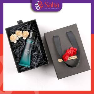 Boîte en papier kraft rigide personnalisable de qualité supérieure pour cosmétiques, perruques, avec poignées en ruban, recyclable, pour produits de beauté - Product Image 5