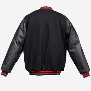 Veste universitaire pour homme en gros - Personnalisable, polyester/coton, respirante et coupe-vent, logo frontal, veste d'hiver de haute qualité - Product Image 4