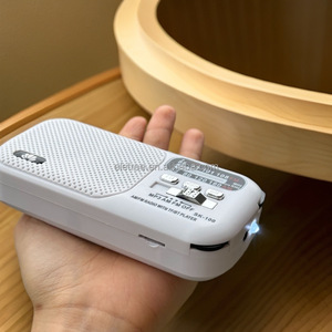 ELETREE SK-<span class=keywords><strong>100</strong></span> Altavoz Portátil BT, Radio FM/AM de 2 Bandas, Reproductor MP3 TF, Linterna LED, Mini Radio Recargable con Conector para Auriculares - Product Image 2