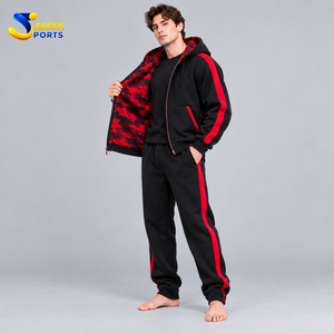 Ensemble de survêtement double couche pour homme de qualité supérieure, conçu avec des matériaux durables, offre un ajustement confortable et une sensation de chaleur. - Product Image 3