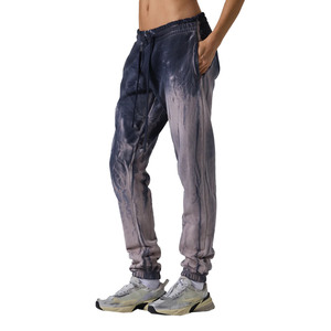 Pantalones Deportivos para Mujer, Teñido Degradado, Cintura Elástica con Cordón, Estilo Casual Urbano, Mezcla de Algodón y Spandex, Peso Medio, Primavera - Product Image 3