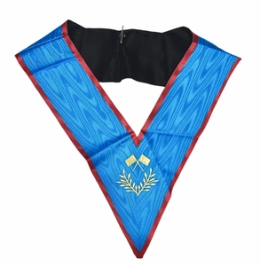 Standard-Bearer <b>Collar</b> Ancient and Accepted Scottish Rite (AASR) Machine Embroidery Lace Safety Pin Premium - Product Image 1