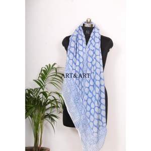 Pareo indio estampado a mano, hermoso pareo de algodón hecho a mano, pañuelo de playa para mujer, cubierta de verano para la playa - Product Image 1