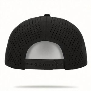 Gorra Snapback de 5 Paneles con Cuerda, Gorras Personalizadas con Orificios de Ventilación Cortados con Láser, Insignia de PVC en la Parte Delantera, Gorras de Alta Calidad, Proveedor de Gorras BSCI - Product Image 4