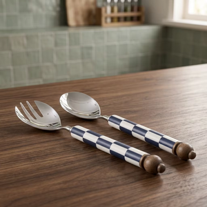 Ensemble de service à salade élégant : Cuillère et fourchette de table pour mariages, anniversaires, cadeaux de pendaison de crémaillère et collections de cadeaux de fêtes - Product Image 6