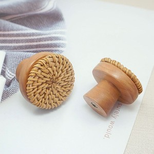 Furniture accessories eco friendly rattan weave <b>knob</b> <b>for</b> doors & <b>dressers</b> natural door <b>knobs</b> - Product Image 1
