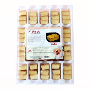เวียดนาม เอ็กโซติก เบคด์ ทาร์ต ฮาลาล OEM/ODM ขนมหวานคุณภาพสูง ทาร์ตไข่แช่แข็ง ยี่ห้อ YA04 720 กรัม ผลิตภัณฑ์เบเกอรี่ จัดส่งทั่วโลก - Product Image 1