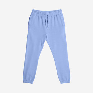 Relaxed <b>Open</b> <b>Hem</b> Sweatpants Polyester Cotton Blend Elastic Drawstring Everyday Casual Winter Pants - Product Image 6