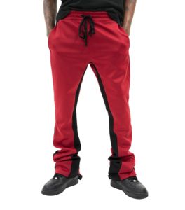 CLCustom Logo <b>Stack</b> Flare Sweatpants Men <b>Jogger</b> In and Outside Stripe Sweat Pants Trousers Baggy Style Elastic Men Clothes - Product Image 3