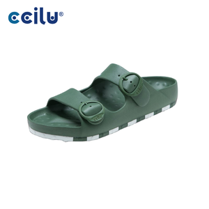 New Design Summer Eva Anti-Slip <b>Slippers</b> Vegan Odor Control Ergonomic Buckle Strap Home <b>Slippers</b> for Beach Unisex Jg10 - Product Image 1
