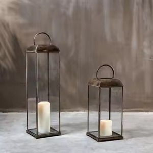 Elegant Collection Metal <b>Lantern</b> Decorative <b>Candle</b> <b>Holder</b> for Luxury Wedding Garden Restaurant Hotel Home Decor - Product Image 1