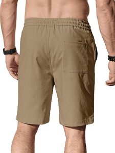 Pantalones Cortos Personalizados para Hombre con Logotipo Frontal, 100% Algodón Satinado, Transpirables, Cintura Media Elástica, Venta al Por Mayor, Todas las Tallas y Colores - Product Image 3