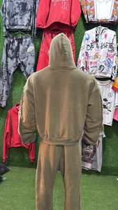 Conjunto Deportivo Premium con Capucha, Grueso, Impermeable, Ecológico, Holgado, de Dos Piezas, Estilo Casual Urbano - Product Image 5