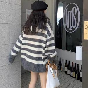 Nouvelle Arrivée Pull Décontracté Oversize en Maille Unie pour Femme, à Capuche et Manches Longues, Grande Taille pour Été et Hiver - Product Image 3