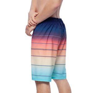 Shorts de plage décontractés et sportifs pour hommes, séchage rapide, taille élastique, motif uni, sublimation - Product Image 4