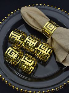 Elegante Juego de Anillos para Servilletas de Metal para Decoración de Mesa de Comedor con Acabado Premium para un Estilo de Hogar de Lujo - Product Image 3