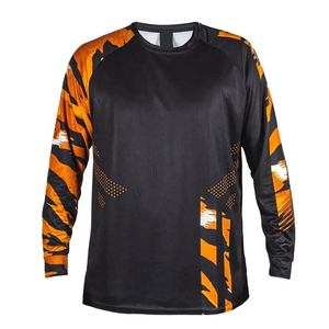 Camiseta de Paintball Sublimada de Venta Caliente, Fabricada en Fábrica, Ligera, con Cuello en V, Color Personalizado, Impresiones Personalizadas - Product Image 4