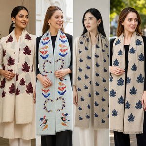 Estolas Elegantes Estampadas de Lana Merino - Product Image 6
