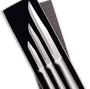 Couteaux de chef en acier inoxydable de haute qualité, style premium personnalisé, 3 pièces, avec manche sur mesure pour usage polyvalent - Product Image 4