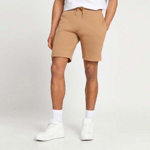 Shorts décontractés unis pour hommes, personnalisables en gros, avec poches, taille haute, fermeture à cordon, écologiques, pour la gym et la course, séchage rapide, coupe classique - Product Image 2