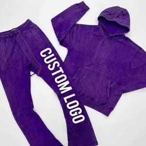 Conjunto Deportivo de Verano 2026, Estilo Moderno, Alta Calidad, Transpirable, con Capucha, para Entrenamiento, con Logotipo Personalizado, Pantalones Acampanados para Hombre - Product Image 1