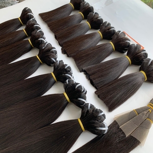 Extensiones de cabello vietnamita Natural recto de hueso de trama Sillky brillante longitud corta 6 8 pulgadas precio al por mayor de fábrica - Product Image 3