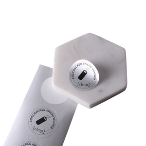 Custom Writable Customizable Silver Foil <b>Paper</b> Holiday Stickers for Gift Packaging Candle Favors & Party Crafts - Product Image 4