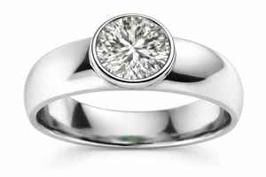 La commande de Jim comprenait 1 bague en platine, son alliance perdue. - Product Image 2