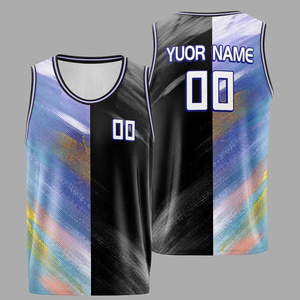 Camiseta de Baloncesto Color Granate Número 23, Sin Mangas, de Malla, Unisex, para Adultos, Transpirable, con Estampado, Ropa Deportiva de Equipo, OEM - Product Image 4