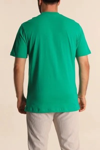 Camiseta de Punto con Cuello Redondo para Hombre Everglow, Color Verde Oliva, Estampado Informal, Manga Corta, 100% Algodón, Secado Rápido, Estampado de Letras, Ropa de Verano - Product Image 6