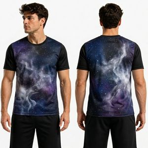 High Elasticity Sublimation Athletic <b>Polyester</b> <b>T</b> <b>Shirt</b> Quick Dry Sports Training Performance Crew Neck Apparel - Product Image 4