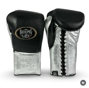 Gants de boxe professionnels personnalisables No Boxing No Life, rembourrage épais à 4 couches pour l'entraînement et le combat, respirant et de haute qualité - Product Image 5
