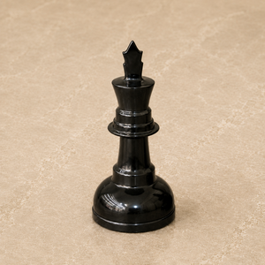 Luxury Black <b>Chess</b> Knight Sculpture Hand Polished Stone Finish Premium <b>Table</b> Decor Modern Home Office Display Accent Figurine - Product Image 3