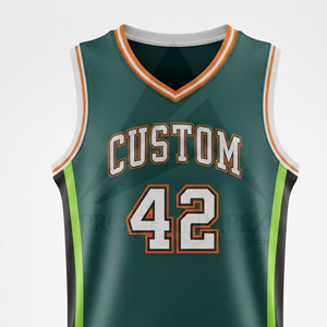 Maillot de basket-ball pour hommes et femmes, uniforme sportif personnalisé OEM, tissu en maille léger à séchage rapide, vêtements d'entraînement - Product Image 3