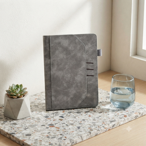 Aurelux A5 - Cuaderno de Terciopelo Importado Vintage, Encuadernado con Estilo, Agenda Ejecutiva, Planificador de Negocios, Diario, Ranuras para Tarjetas, Portaplumas, 80 Páginas - Product Image 6