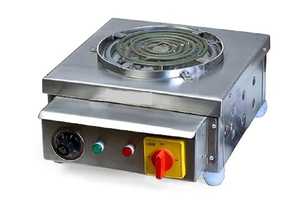 Commercial <b>Electric</b> Coil Cooker Stainless Steel Portable Countertop Heating Unit with Temperature Control for Kitchen Use - Product Image 1