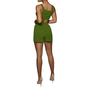 Ensemble de leggings de yoga taille haute pour femme, personnalisable, en promotion, sans couture, séchage rapide, respirant, extensible dans les quatre sens, couleur unie, sport et mode - Product Image 4