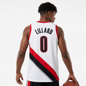 Maillot de basketball pour homme Blanc Rouge Noir 0 Sublimé Col en V Sans manches Maille Coupe athlétique Toutes saisons - Product Image 2