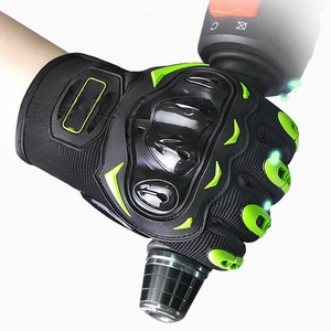 Guantes de Carreras de Dedo Completo para Motocross y Ciclismo, Transpirables, Antideslizantes, de Cuero, con Pantalla Táctil, Unisex, con Cierre de Velcro - Product Image 3