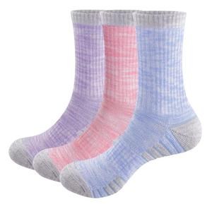 Chaussettes de sport pour hommes, antidérapantes, respirantes, en tricot de spandex, couleur unie violet-gris, pour l'été - Product Image 2
